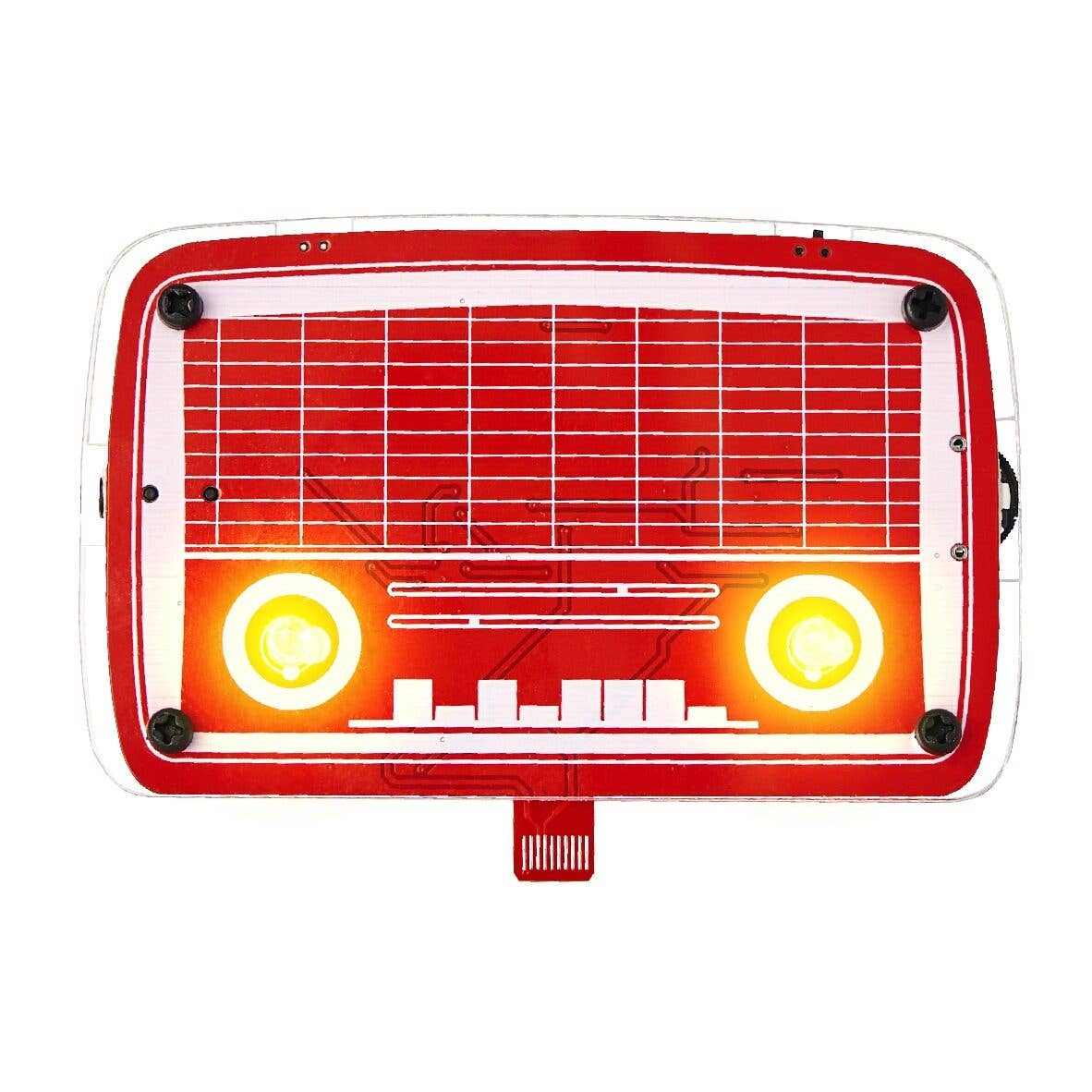 Wacky Robot Hertz mini robot kit with blinking LEDs and electronic circuit components