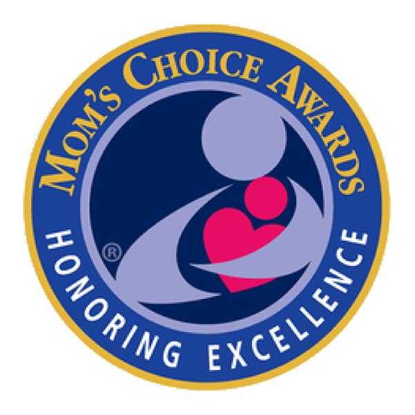 Mom's Choice Awards logo honoring excellence in parenting products