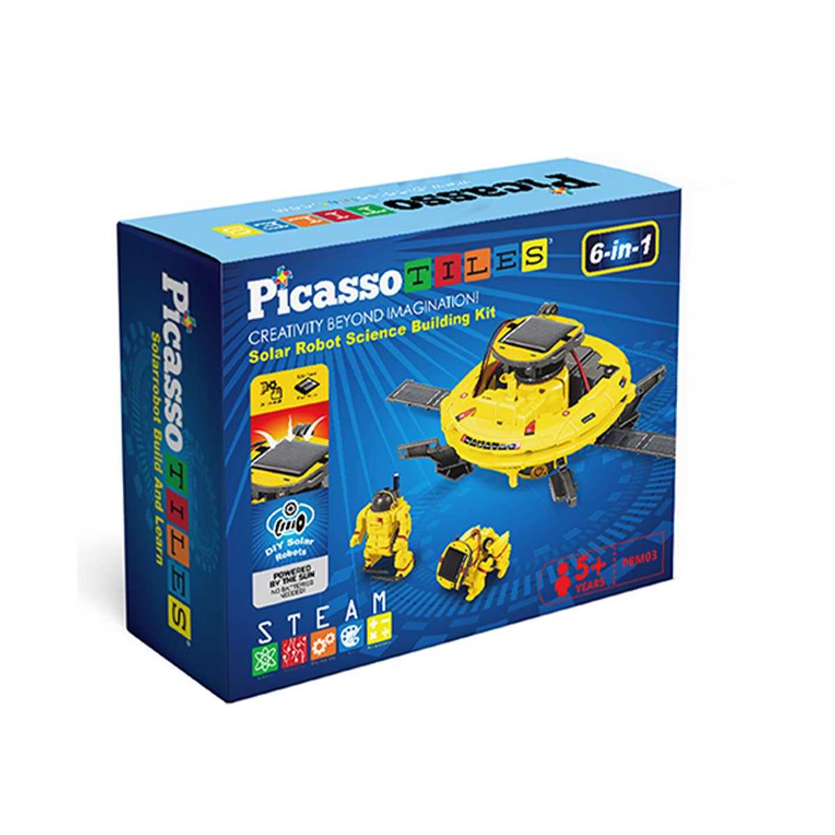 6-in-1 STEM kids solar powered UFO robot science kit educational toy for children aged 5 and up