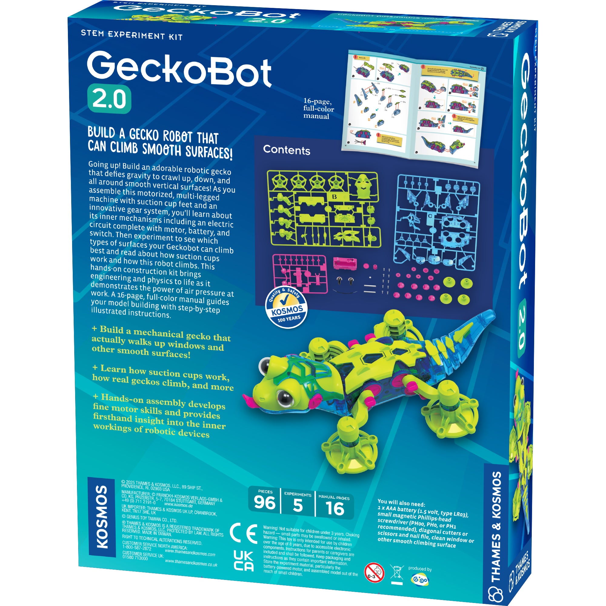 GeckoBot 2.0 - Walking ROBOT STEM Kit
