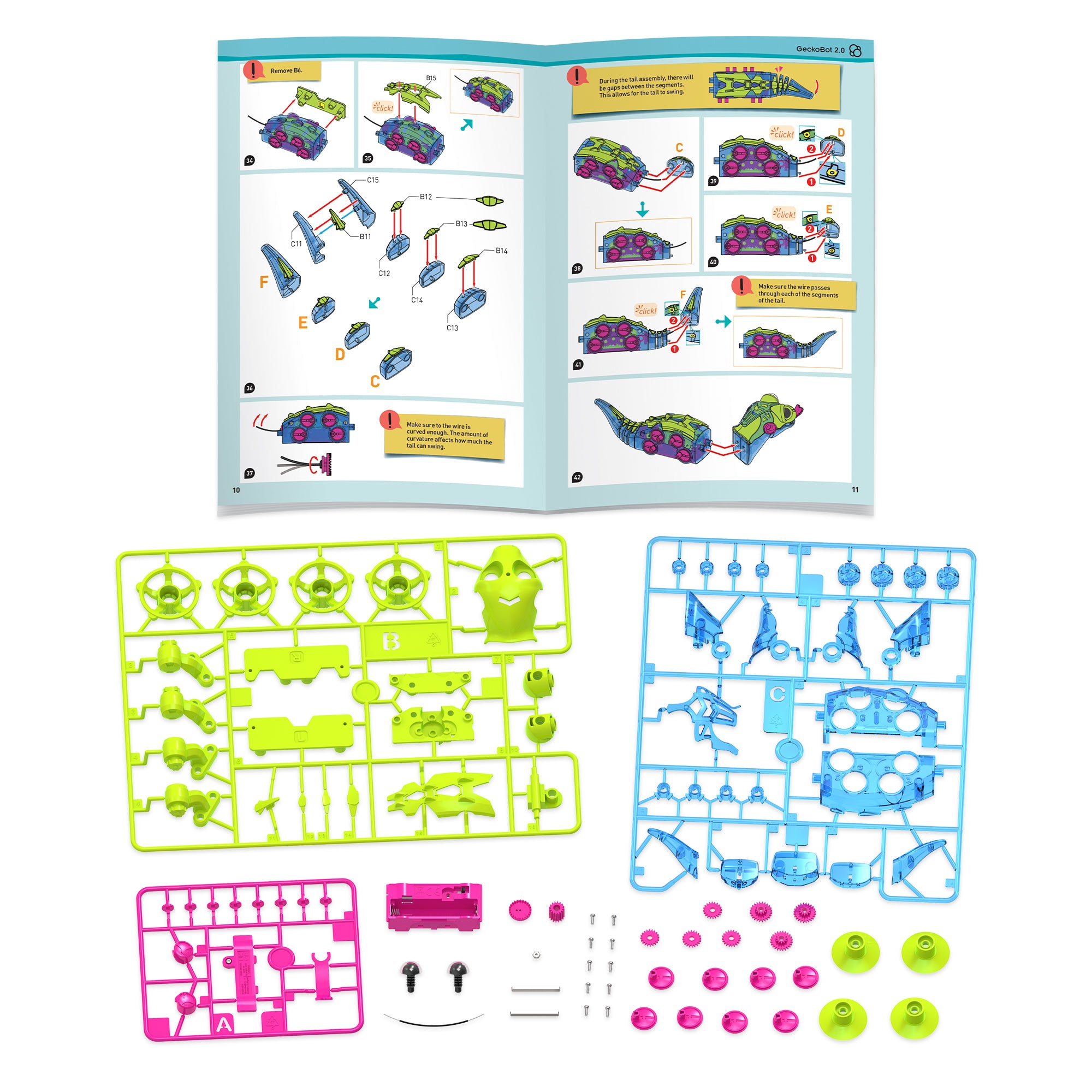 GeckoBot 2.0 - Walking ROBOT STEM Kit