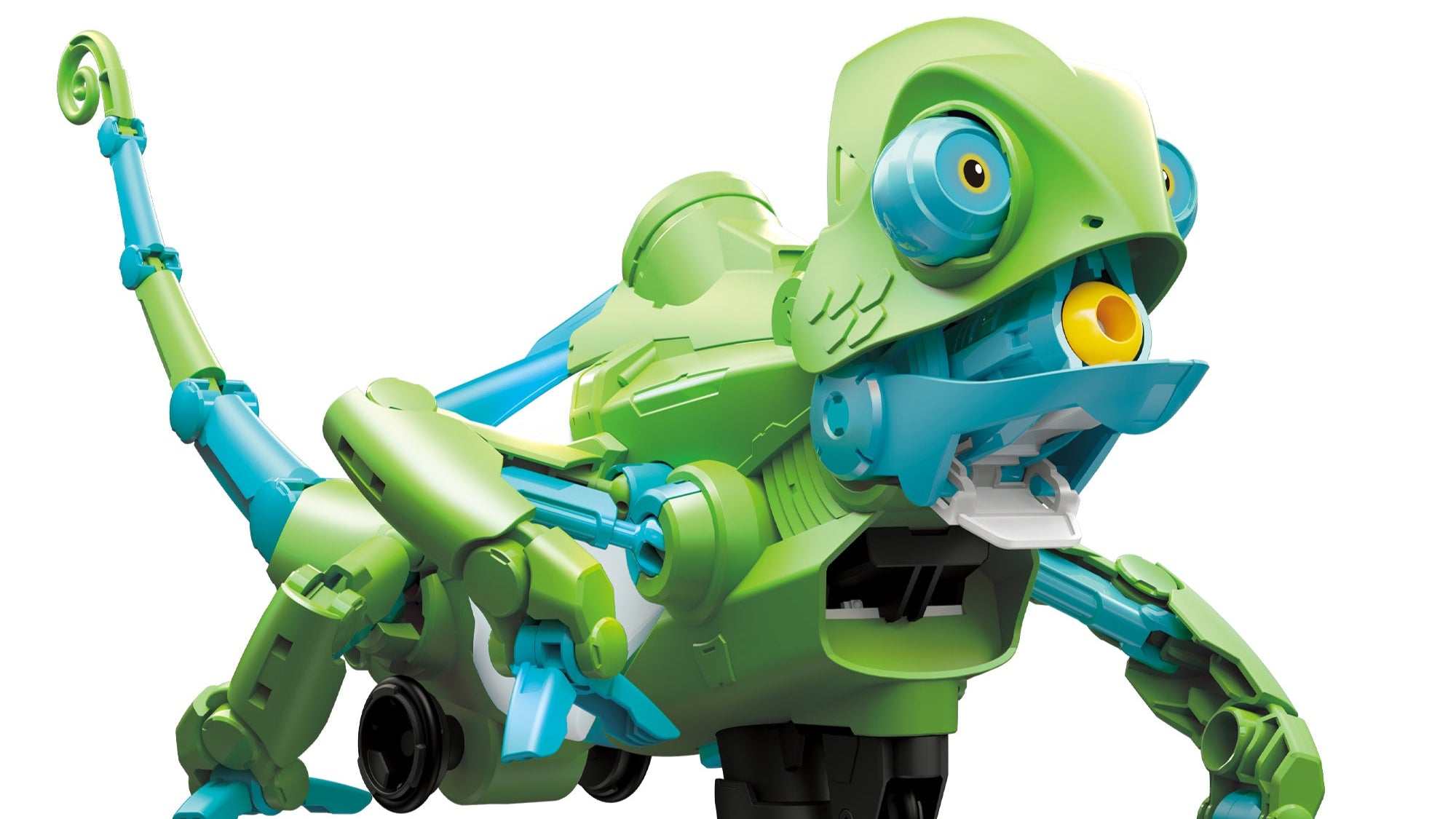 My Robotic Pet coding chameleon robot toy with color-changing, gesture response, and tongue-shooting features