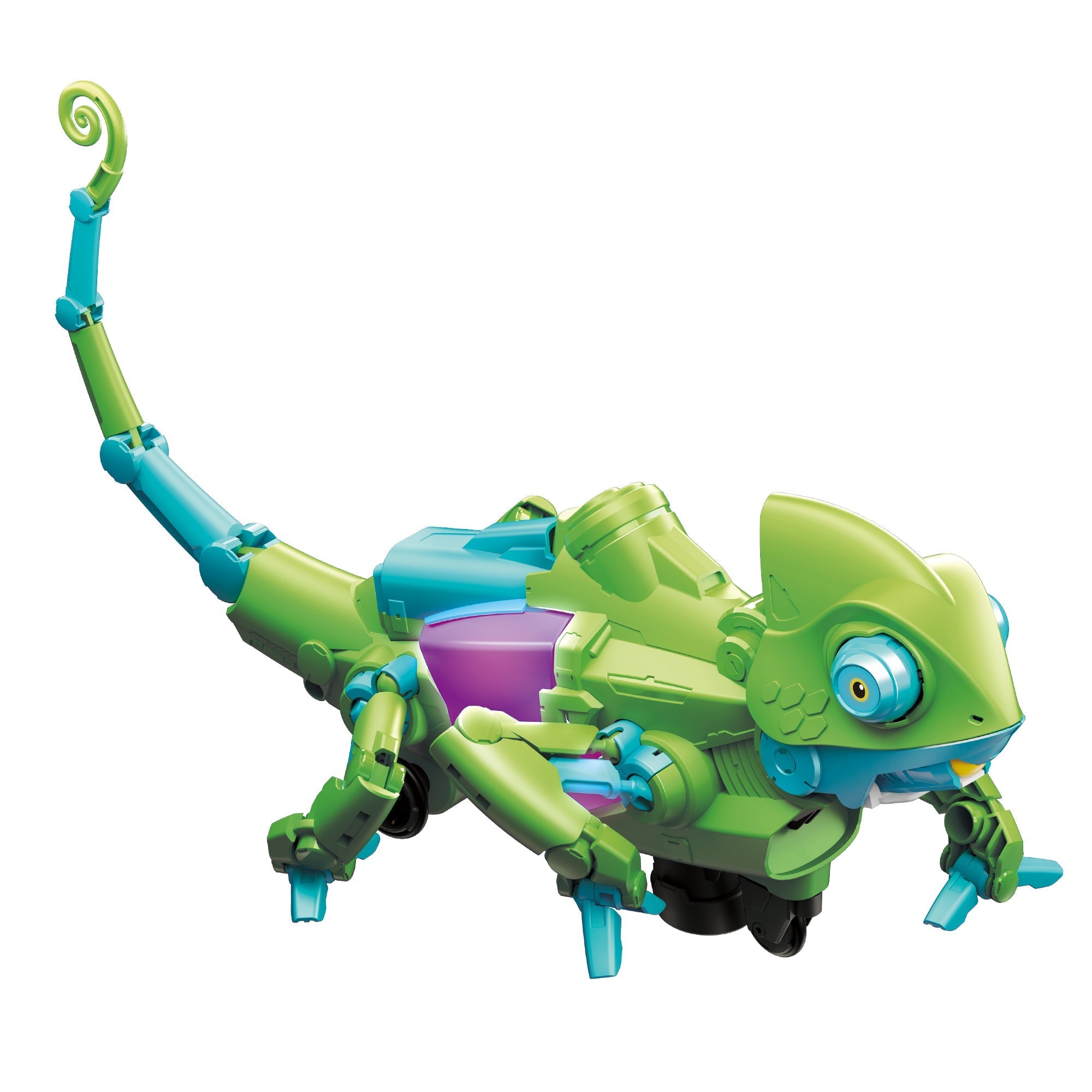 My Robotic Pet coding chameleon toy with color-changing body, gesture response, and programmable play modes