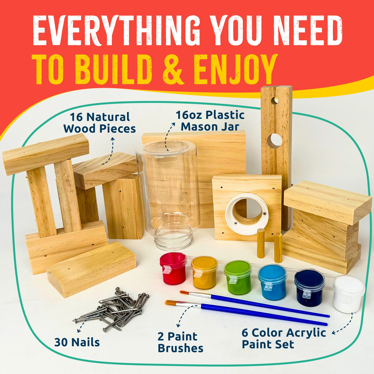 Build & Paint Candy Dispenser Woodworking Kit