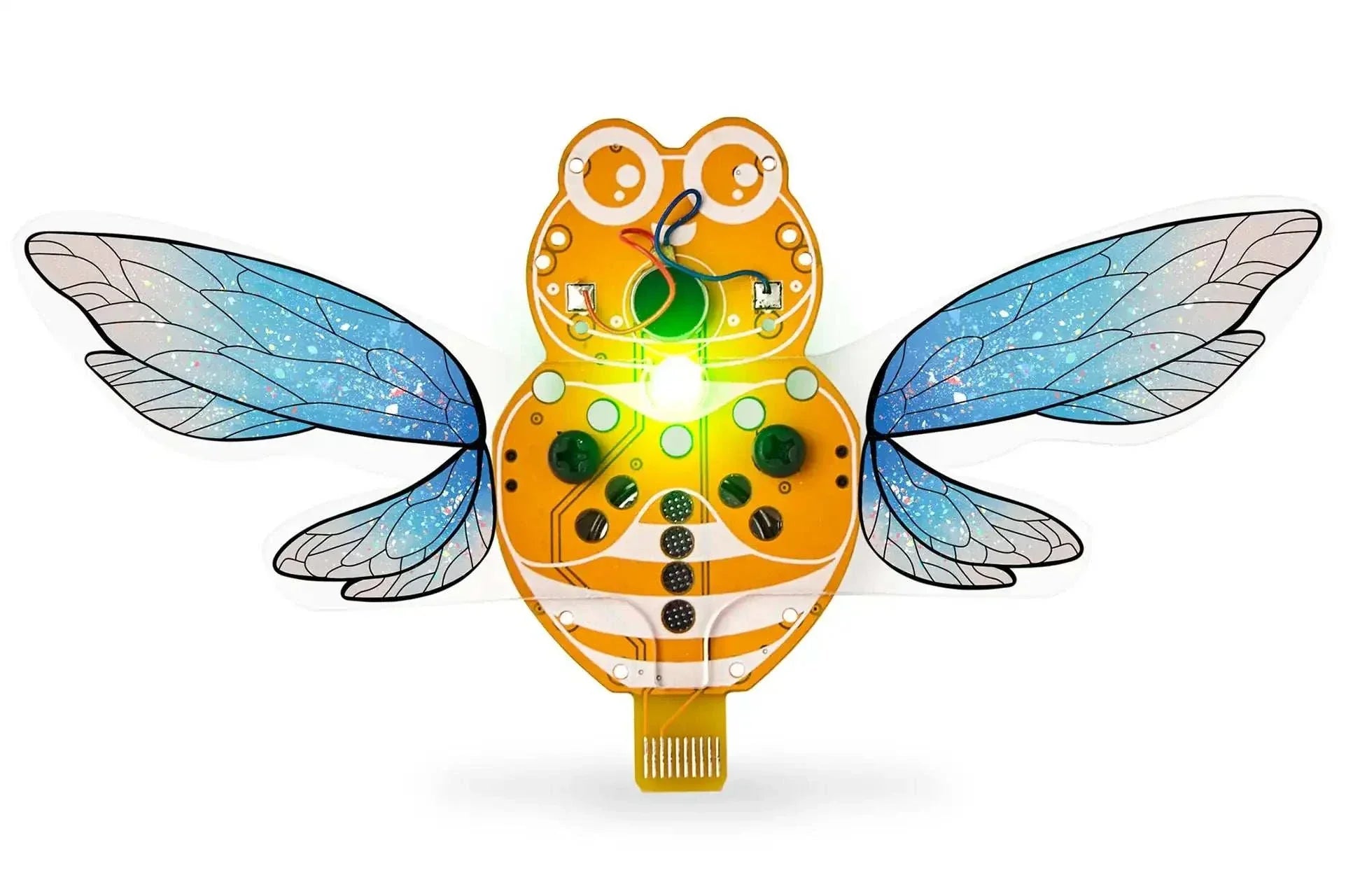 Wacky Robot Mr. Bee DIY mini robot kit with LED light and vibration motors for kids STEM learning