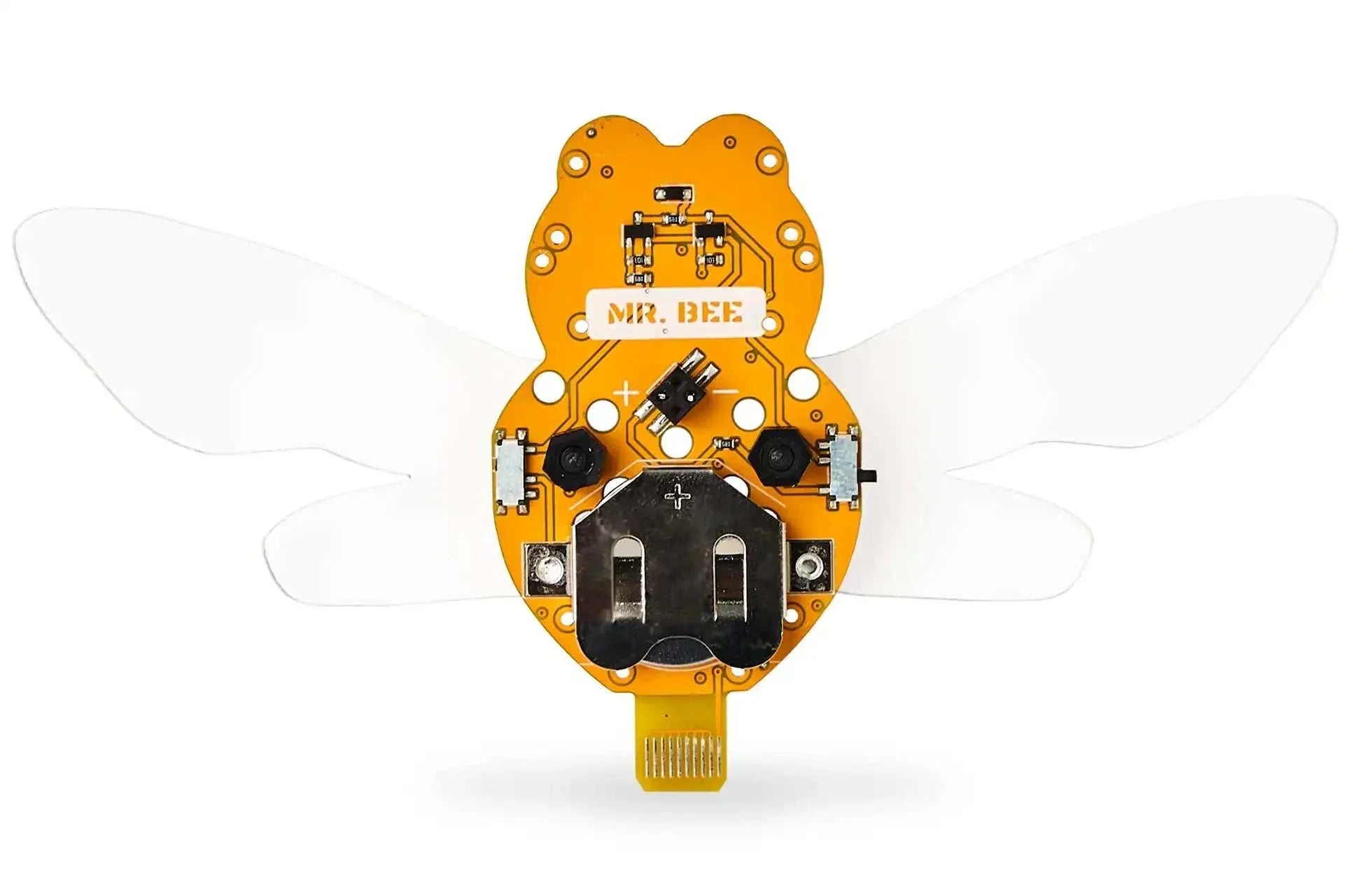 Wacky Robot Mr. Bee DIY electronic mini robot with vibration motor and LED wings