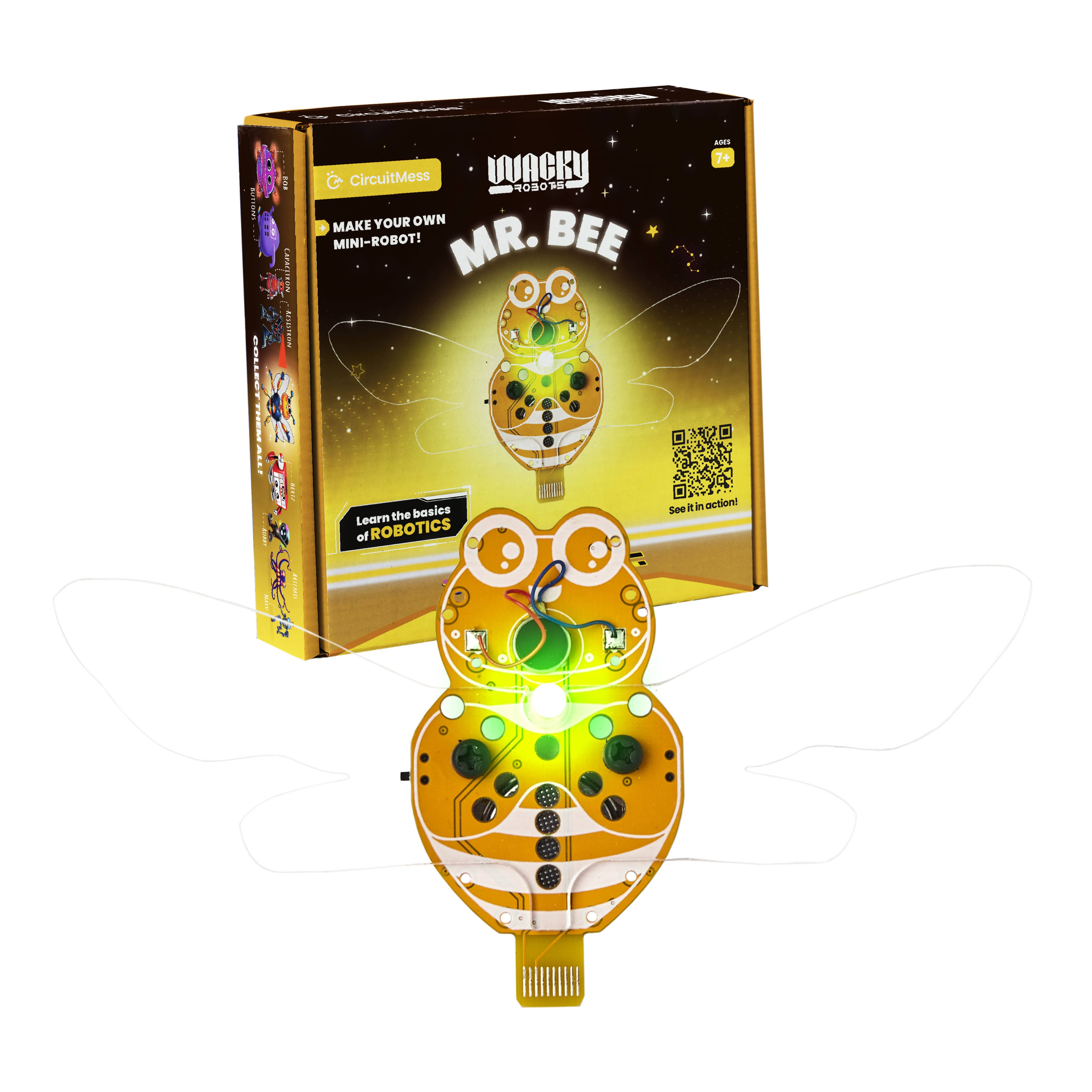 Wacky Robot Mr. Bee - DIY Mini Robot