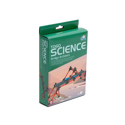 TOGO Science Bridge Architect building kit with 123 pieces and learning booklet for ages 8+