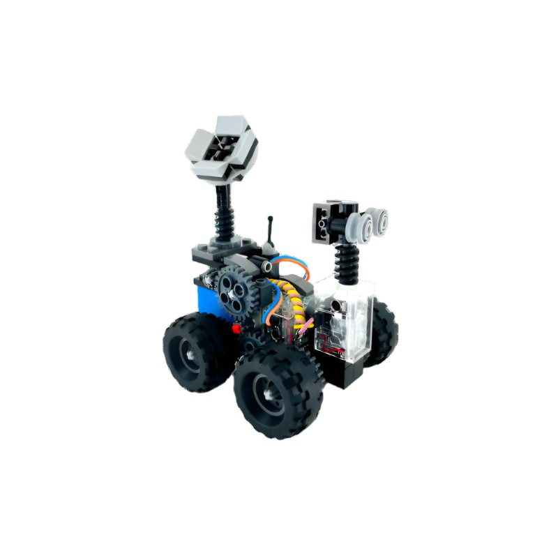 STEM educational Space Rovers Kit with Bluetooth and LEGO-style bricks for kids.