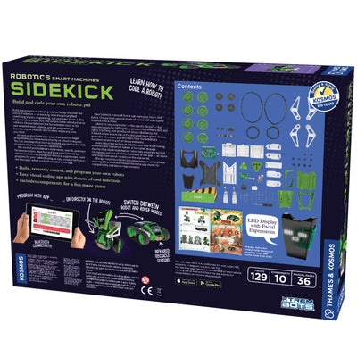 Robotics Smart Machines Sidekick robot building and programming kit with app control and customizable features