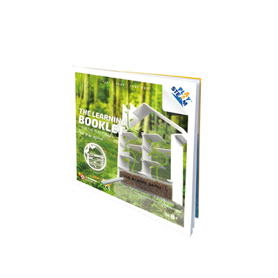 Learning booklet for Plant Maze botany set with greenhouse and maze panels illustration