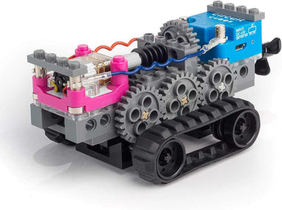 Gears GO! STEM kit motorized vehicle model with gears, tracks, and circuit cubes for hands-on engineering play.
