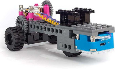 Gears GO! STEM kit motorized vehicle build with gears, circuits, and snap-together pieces for kids.