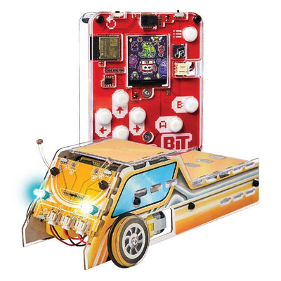 DIY Robot car kit with light-following sensor and remote control for hands-on STEM learning