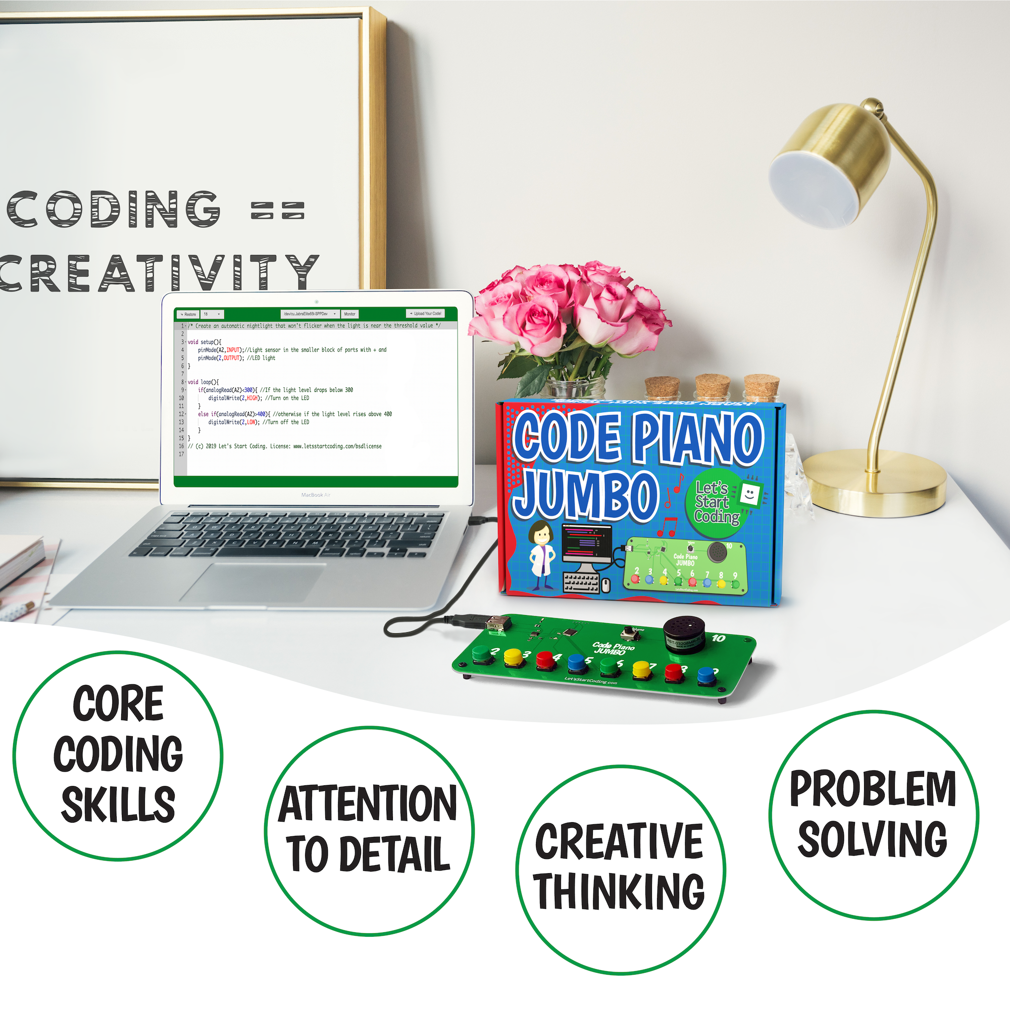 Code Piano Jumbo Coding Kit