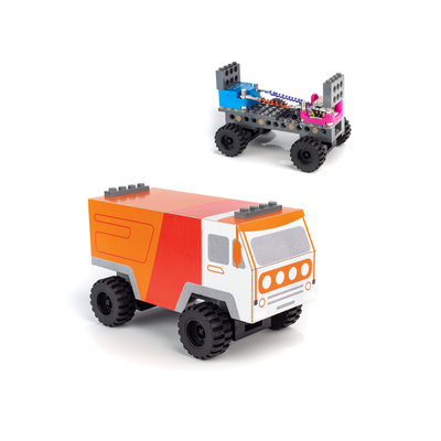 Gears GO! STEM kit motorized vehicle models with circuit cubes and snap-together pieces for kids ages 8+
