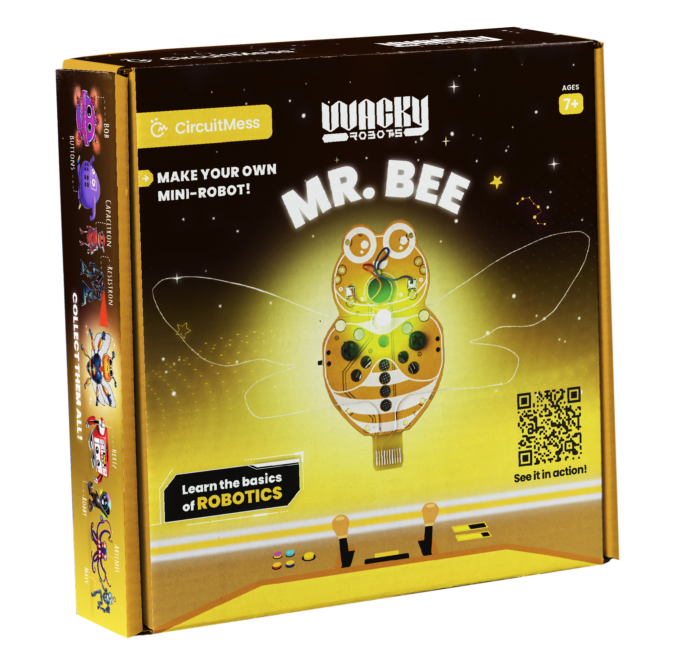 Wacky Robot Mr. Bee - DIY Mini Robot