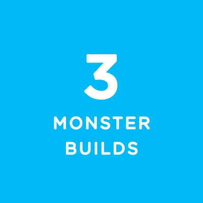 Monster Maker Kit with 3 unique interactive monster builds for kids STEM learning and creativity